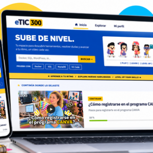 ordenador y móvil con información de la página